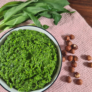 Wild Garlic, Parmesan and Hazelnut Pesto