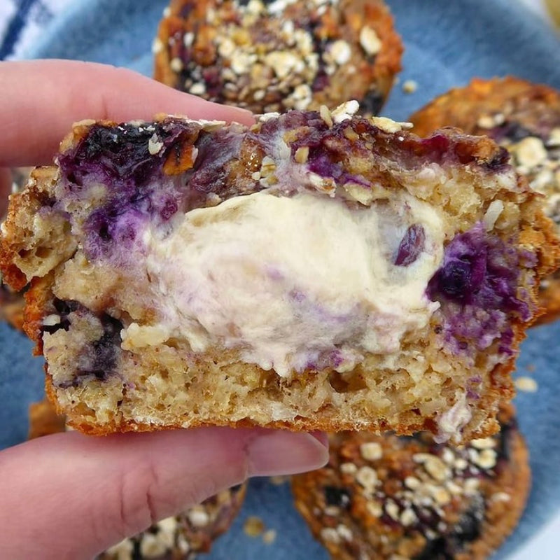 Blueberry cheesecake porridge muffins &ndash; Watts Farms