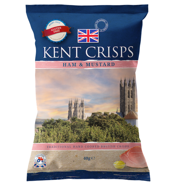 Kent Crisps - Ham & Mustard - 20x40g