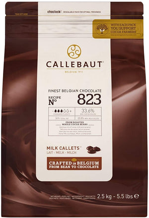 Callebaut Milk (33.6%) Chocolate Pellets - 2.5kg-Watts Farms