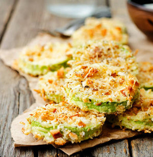 Healthy Courgette & Parmesan Crisps