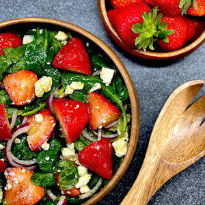 Summery Strawberry, Spinach & Feta Salad