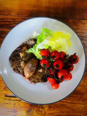 James Crank's Ribeye steak with Marmite butter!!