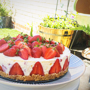 Kentish Strawberry & White Chocolate Cheesecake
