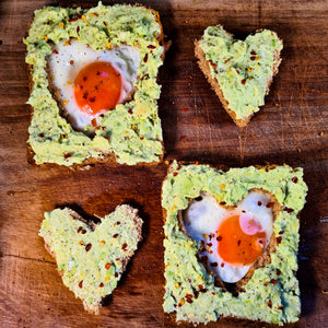 Valentines Avocado Heart Toast