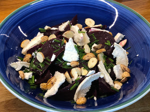 Watts Farms Roasted Beetroot, Goat’s Cheese & Cobnut Salad