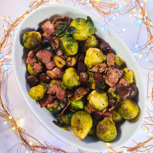 Bacon and Chestnut Brussels Sprouts