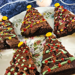 Chocolatey Christmas Tree Brownies