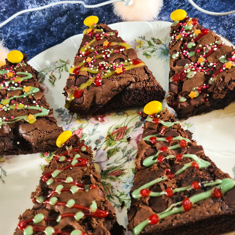 Chocolatey Christmas Tree Brownies Watts Farms