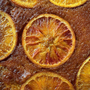 Blood orange and polenta cake