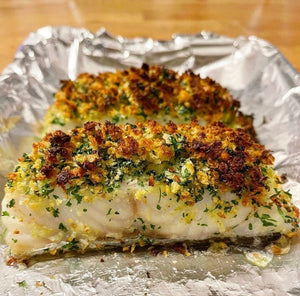 Cod fillets with a lemon & herb crust