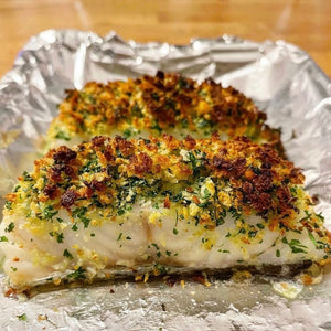 Cod fillets with a lemon & herb crust