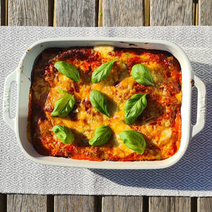 Spinach, Ricotta and Tomato Pasta Bake