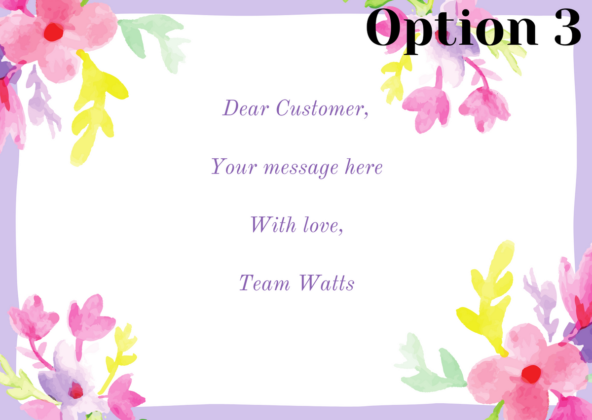 Gift Note – Watts Farms
