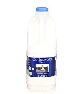 Organic Full Fat Milk 2 ltr