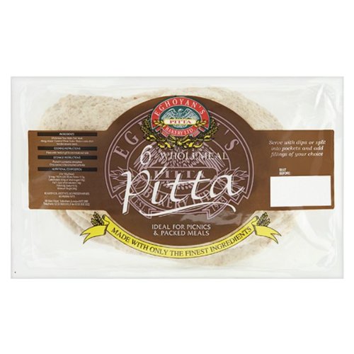 Wholemeal Pitta Bread - Pack of 6