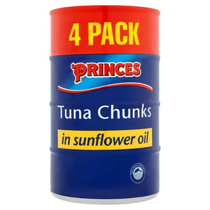Princes Tinned Tuna in Sunflower Oil - 4x145g